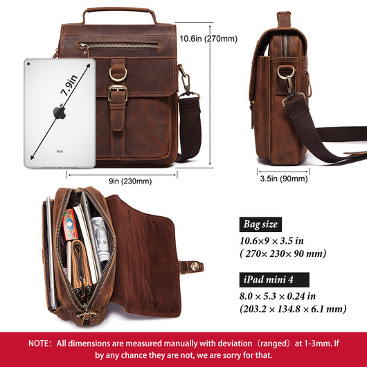 Bolso de Cuero Vintage para Hombre con Gran Capacidad - Image 5