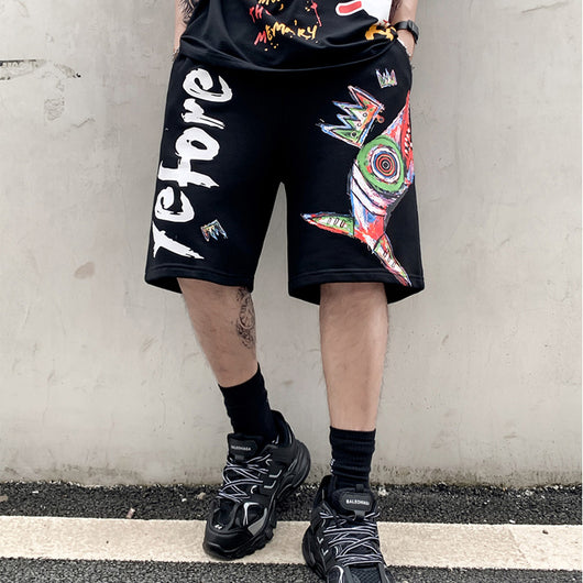 Shorts con Estampado de Letras para Hombre - Image 7