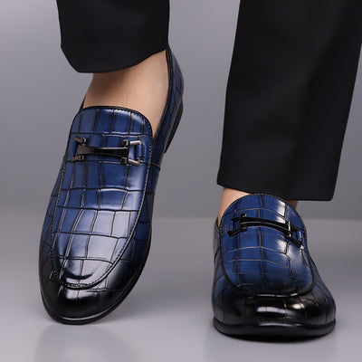 Zapatos de Cuero Ligeros Talla Grande Estilo Cuadros Lujo Premium - Image 8