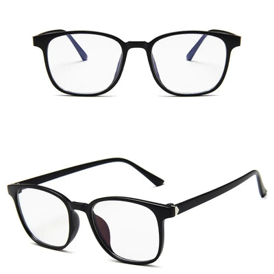 Vintage tortoiseshell anti-blue light flat glasses with a full-frame design, suitable for unisex wear. - Image 22