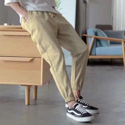 Pantalones Harem de Algodón y Lino para Hombre - Cómodos y Versátiles - Image 2