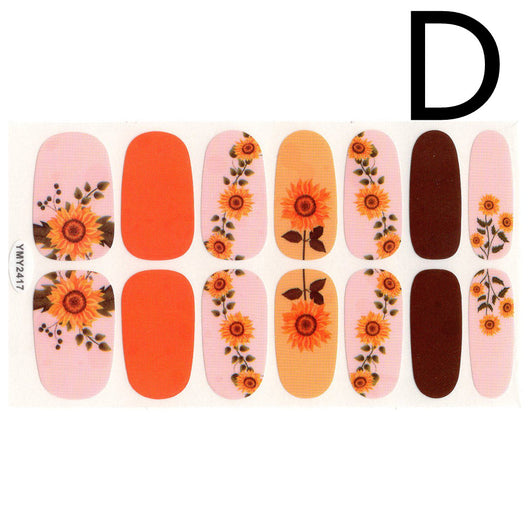 Pegatinas de Uñas Mariposas Hoja de Arce con Adhesivo - Image 19
