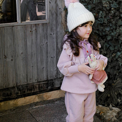 Sudadera con Capucha de Terciopelo y Encaje para Niñas Talla Plus - Image 2