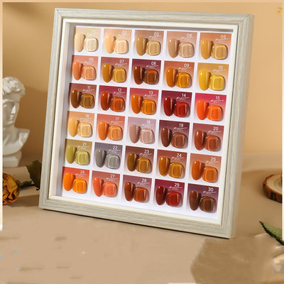 Set de Esmalte Gel Honey Milk Tea - 30 Colores Pop Celebrity - Image 4