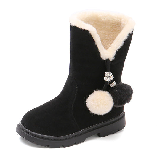 Botas Calientitas de Algodón para Niñas - Estilo Princesa Invierno - Image 5
