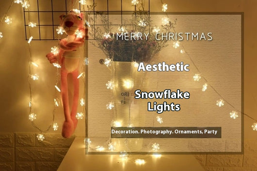 Cadena de Luces Solares con Diseño de Copos de Nieve LED - Image 22