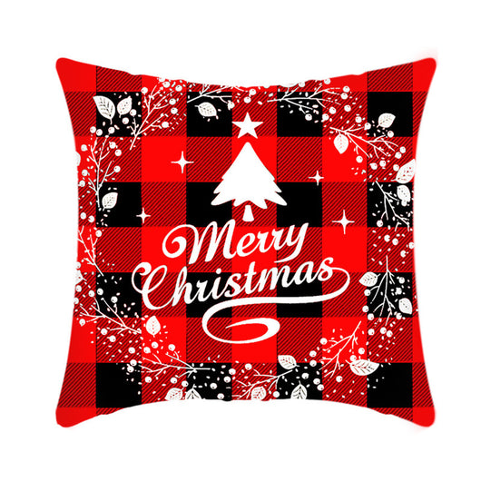 Funda de Cojín Navideño 45cm con Diseño de Reno y Papá Noel en Felpa Corta - Image 27