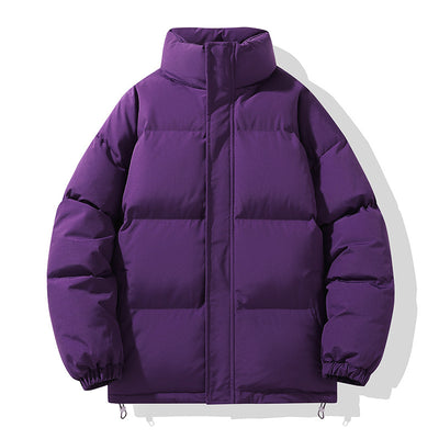 Abrigo Acolchado de Cuello Alto para Parejas - Diseño Minimalista - Image 13