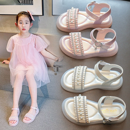 Sandalias de Moda con Perlas y Strass para Niña - Image 9