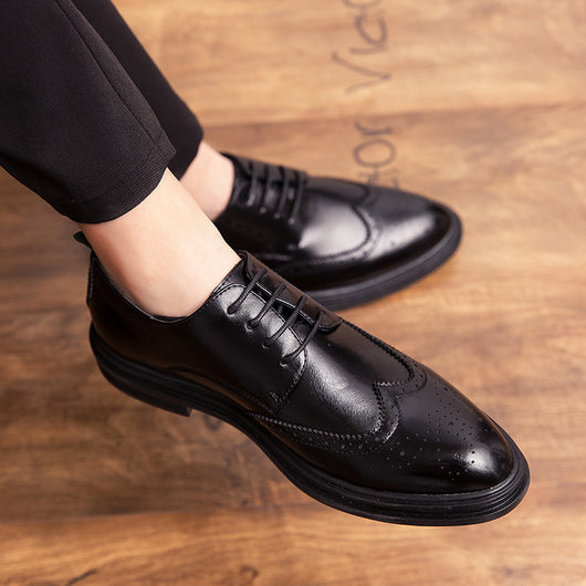 Zapatos de Cuero Blanco Estilo Británico para Hombre - Calzado Ejecutivo Premium - Image 15