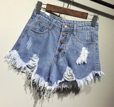 Shorts de Mezclilla Cintura Alta con Pechera - Image 17