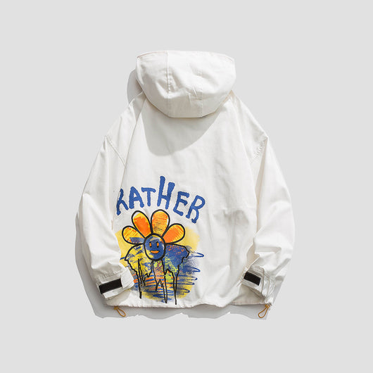 Chaqueta Deportiva Estampada Holgada - Image 8