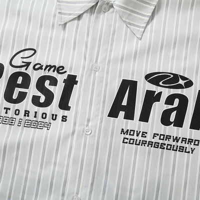 Camisa Manga Larga Hombre con Estampado de Letras Diseño Oversize - Image 3