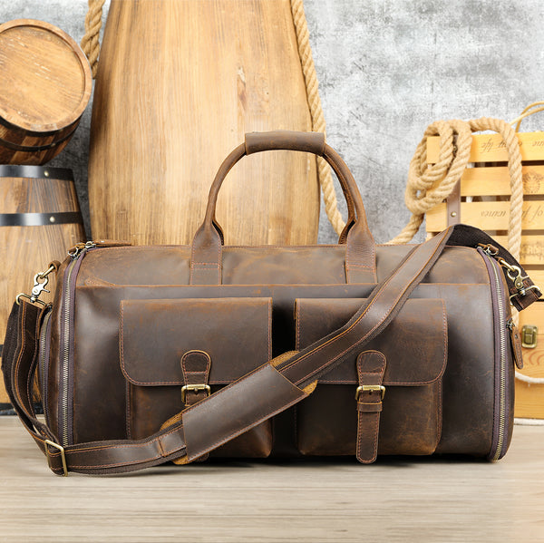 Bolso de Cuero Portátil para Viajes