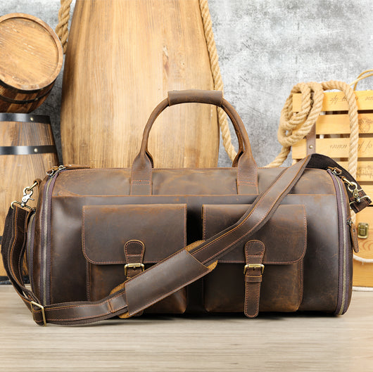 Bolso de Cuero Portátil para Viajes