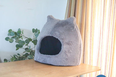 Cama Térmica para Gatos con Orejas - Nido Desmontable y Lavable para Todas las Estaciones - Image 7