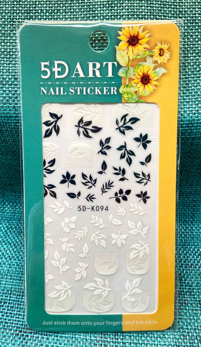 Stickers de Uñas 3D con Relieve - Diseño Cuadros y Moños para Verano - Image 34
