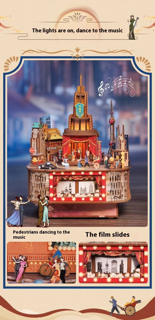 Miniatura de Cabaña Artesanal - Modelo 3D Armable con Soporte para Libros - Image 6