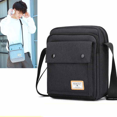 Bolsa Mensajera Casual para Hombre con Compartimentos de Almacenamiento - Image 9