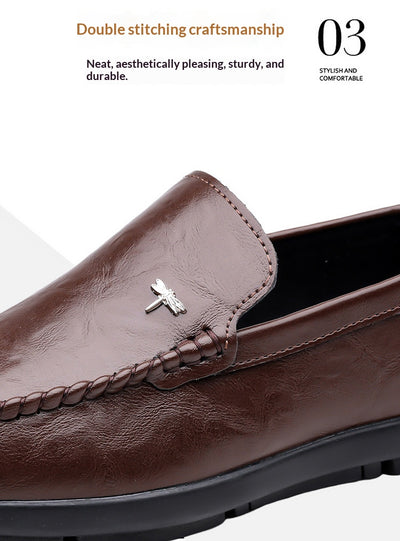 Zapatos Casuales de Cuero Transpirable para Hombre con Suela Suave - Image 27