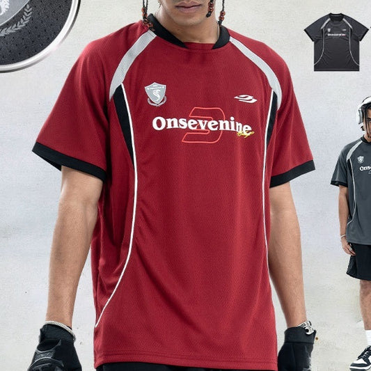 Camiseta de Hockey Secado Rápido con Diseño Patchwork