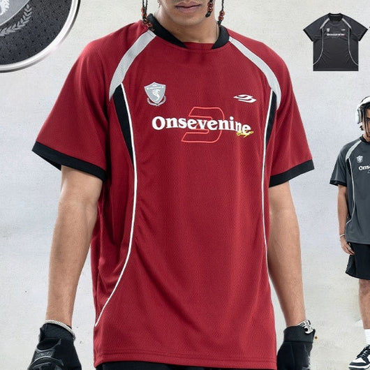 Camiseta de Hockey Secado Rápido con Diseño Patchwork