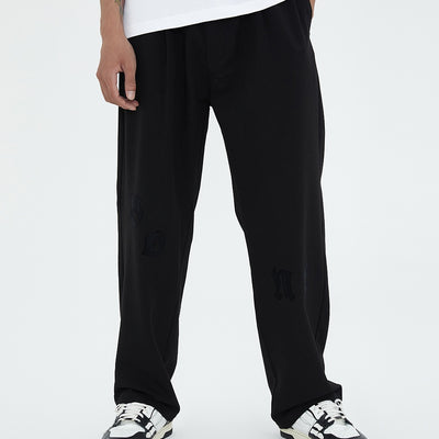 Pantalón Ancho de Tela Estampada Premium