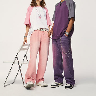Jeans Macaron Street Wash de Pierna Ancha - Image 15