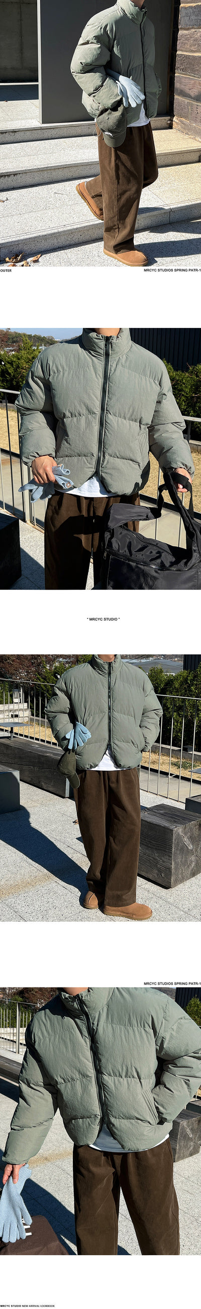 Chaqueta de Plumas Suelta Cálida Estilo Coreano para Hombre - Image 10