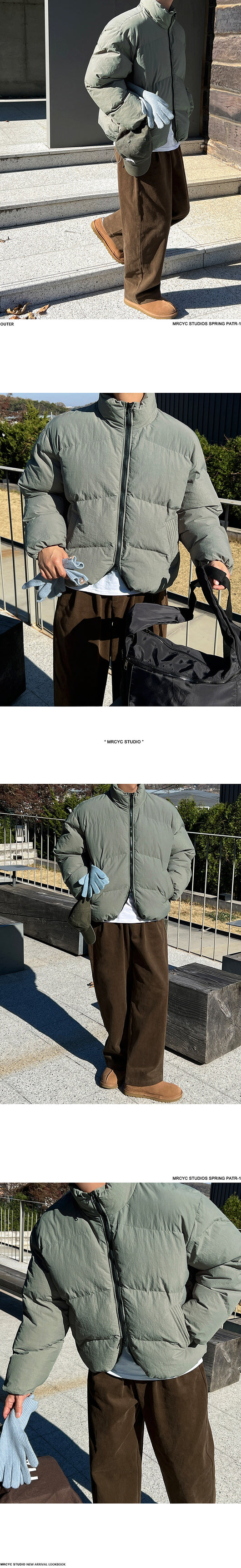 Chaqueta de Plumas Suelta Cálida Estilo Coreano para Hombre - Image 10