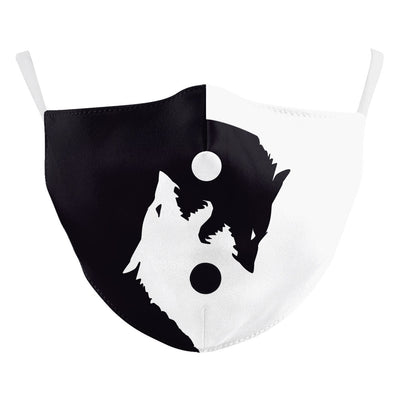 Halloween funny face mask with a digital print of a stitched-up face and yellow teeth, featuring ear hooks. - Image 9