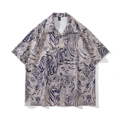 Camisa Retro Estampado Floral para Hombre - Image 14