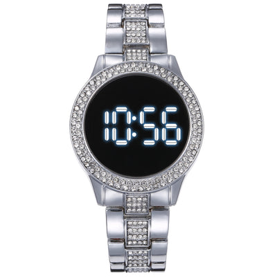 Reloj Deportivo LED Resistente al Agua con Doble Fila de Diamantes - Image 2