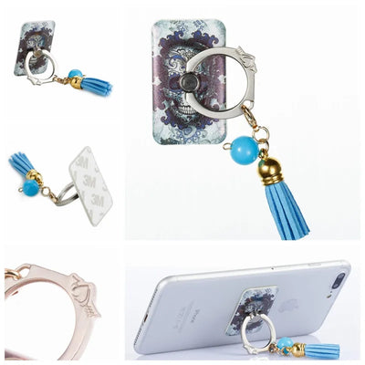 Anillo Soporte para Teléfono con Borlas Metálicas Pintadas a Mano - Image 35