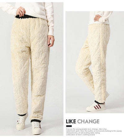 Pantalones Tácticos Impermeables Acolchados con Lana de Cordero para Hombre y Mujer - Image 13