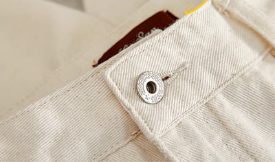Jeans Rectos de Algodón Británico Estilo Old Money - Corte Bootcut Clásico - Image 6