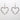 Simple Barbed Wire Creative Heart-shaped Alloy Thorn Earrings