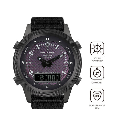 Reloj Deportivo Solar Resistente al Agua para Actividades al Aire Libre - Image 2