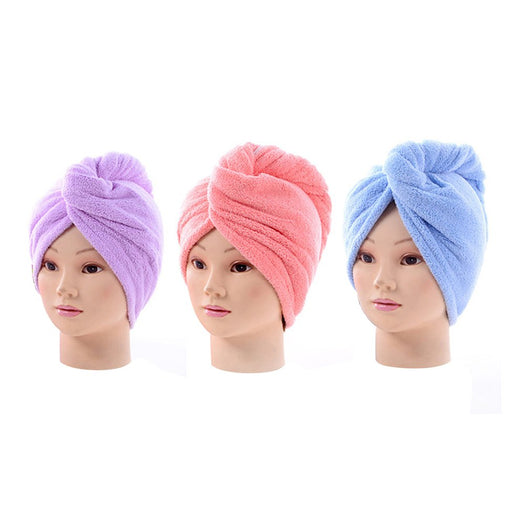 Toalla Turbante Absorbente de Microfibra - Secado Rápido para Cabello