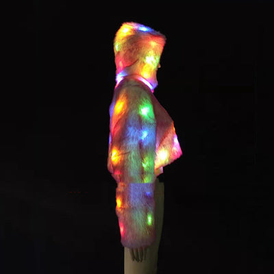 Chaqueta LED de Piel de Zorro Multicolor para Presentaciones - Image 10