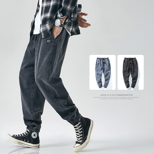 Pantalones Cargo Deportivos Holgados Estilo Coreano para Hombre