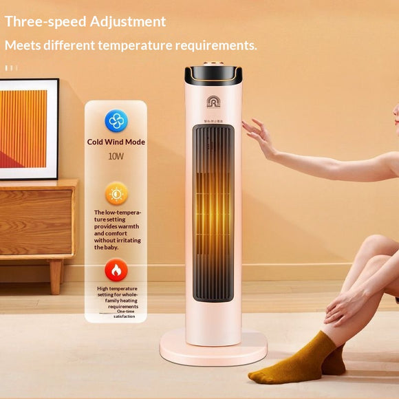 Ventilador Vertical Portátil con Calefacción Instantánea