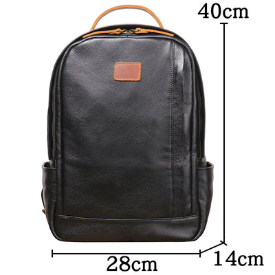 Mochila de Viaje Premium en Cuero Genuino Top Grain para Hombre - Image 9
