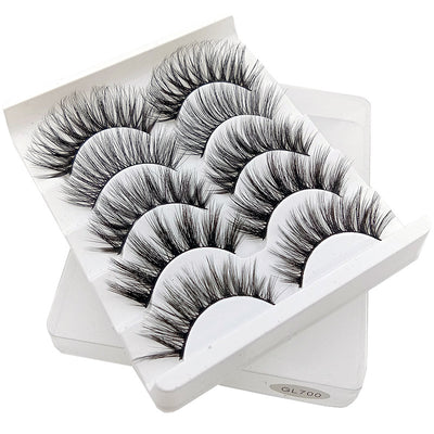 Pestañas Postizas 3D - Pack de 5 Pares Naturales y Suaves - Image 2