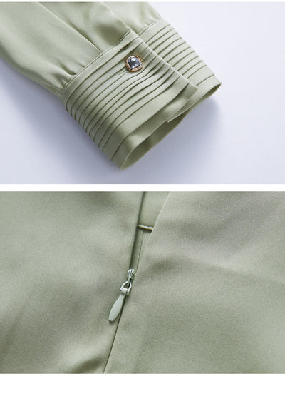 Blusa de Seda Cuello Redondo Elegante y Versátil para Mujer - Image 13