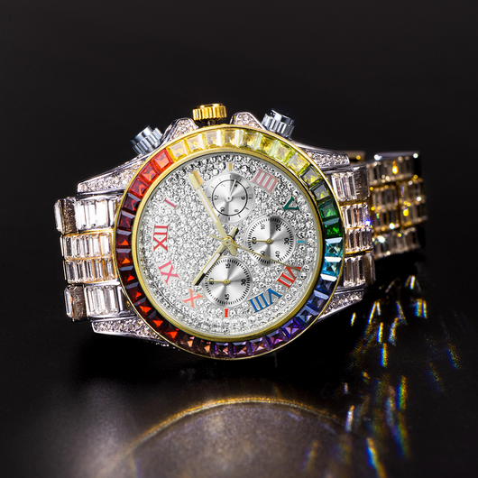 Reloj de Cuarzo Diamante Arcoíris Tres Ojos - Image 36