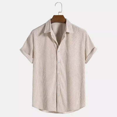 Camisa Casual de Hombre en Colores Sólidos - Image 4