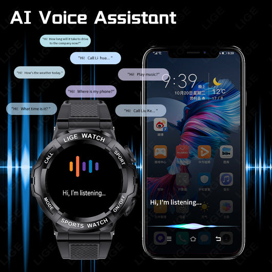 Reloj Inteligente con Monitoreo de Oxígeno en Sangre y Llamadas Bluetooth
