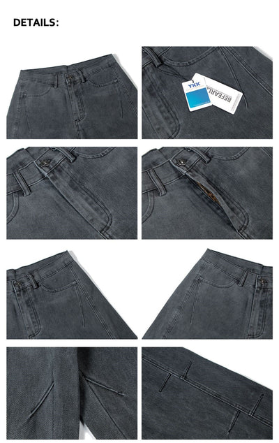 Pantalones Casuales Hombre Estilo Vintage Desgastado - Image 11