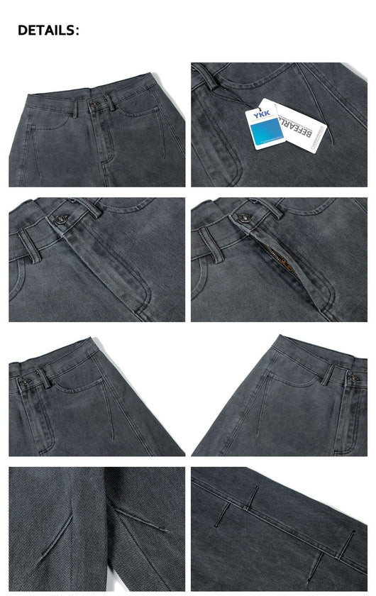Pantalones Casuales Hombre Estilo Vintage Desgastado - Image 11